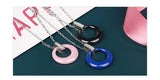 Women's Circle Ceramic Pendent Necklace