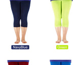 Women's High Stretch Capri Style Casual Bamboo Fiber Leggings.  Come in Plus Sizes.