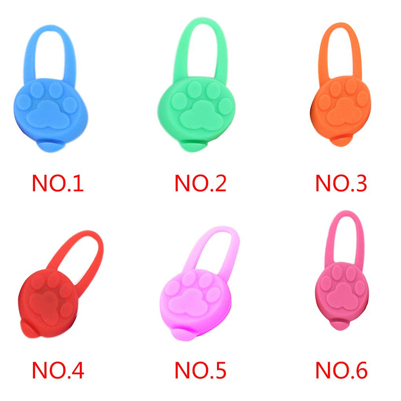 Silicone Rubber LED/ Glowing Pet Collar pendant.