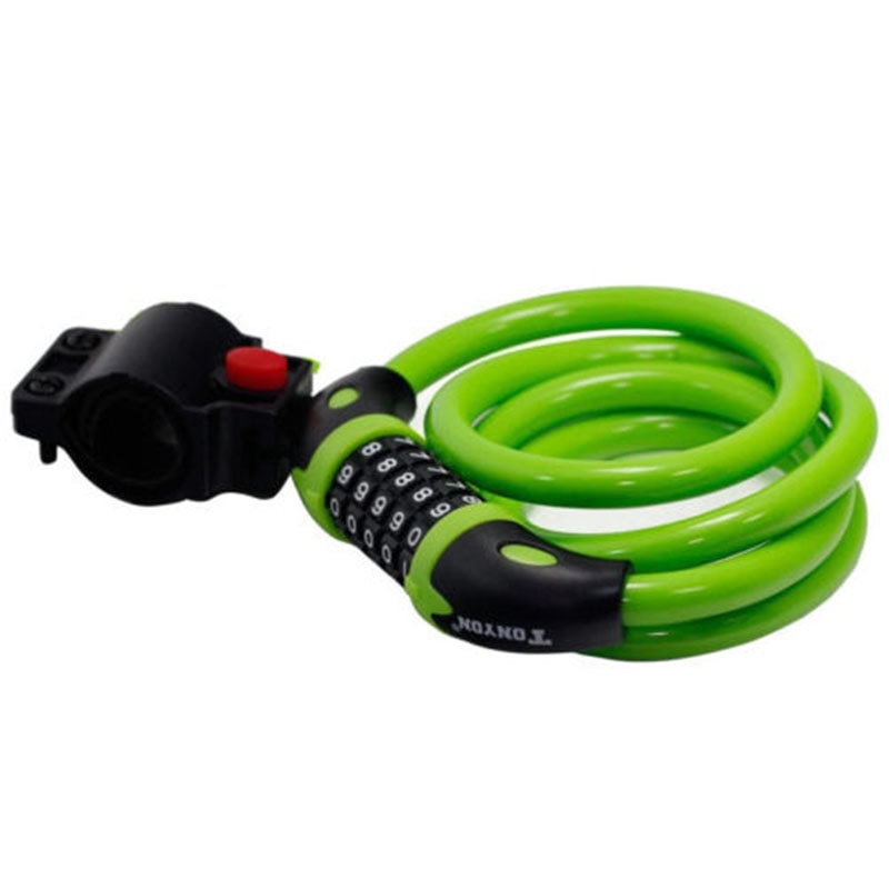 Bike Lock 1000 mm x 12 mm Steel Cable With 5 Digit Code Combination.