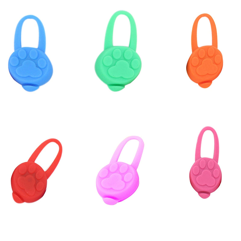 Silicone Rubber LED/ Glowing Pet Collar pendant.