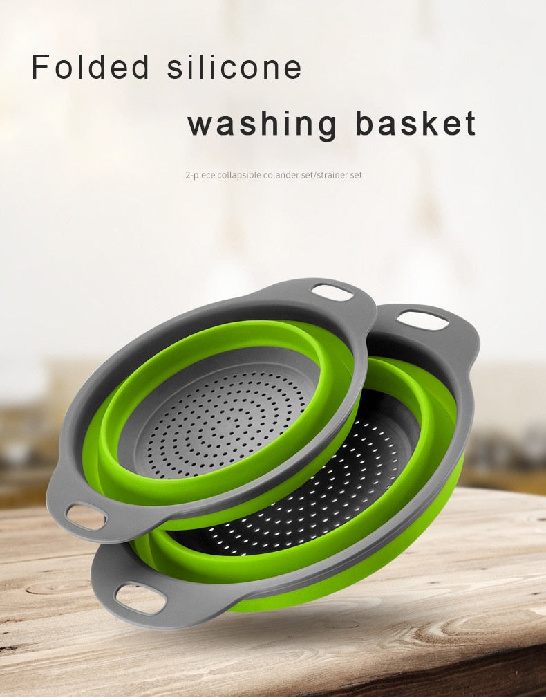 Foldable vegetable, fruit strainer.