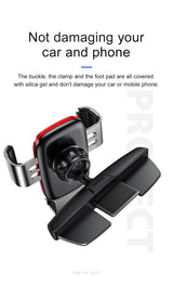 Car  cell phone holder mounts in the CD player Suitable for iphones and Samsung mobiles.