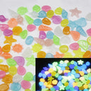 20/30/50/100/200pcs  Decorative Glowing Pebbles Stones For Gardens and Aquariums.