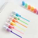 6 Pcs/lot Capsules Styling Highlighter Pens.
