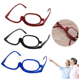 Women Folding Magnifying Glasses.  Excellent For Applying Makeup.  PC Frame +1.0~+4.0 Resin Lens.