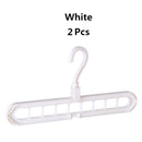 Plastic multi-port support hangers for Clothes.