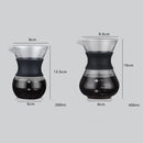 200 Or 400ml Glass Coffee Pot With or Without Stainless Steel Filter. Manual Drip.