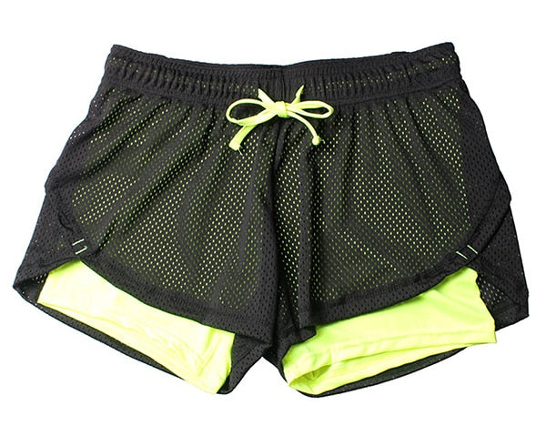 BLESSKISS Spandex Neon Summer Running, Workout, & Yoga Shorts For Women.