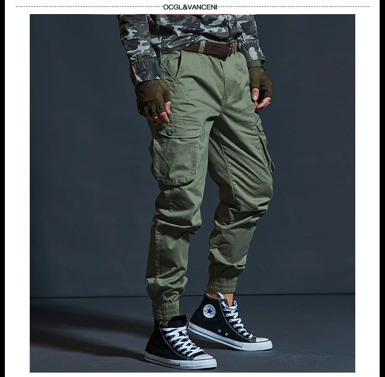 Men's Cotton Multi Pocket Cargo Pants
