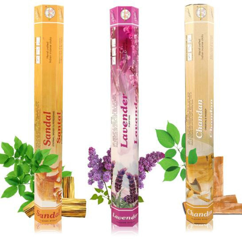 Mixed Aromatherapy Incense Sticks from India.