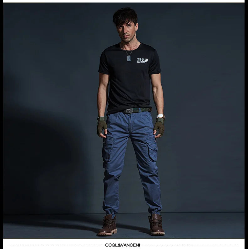 Men's Cotton Multi Pocket Cargo Pants