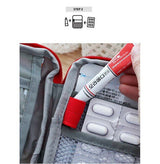 First Aid Medical travel Kit. Mini emergency travel bag.