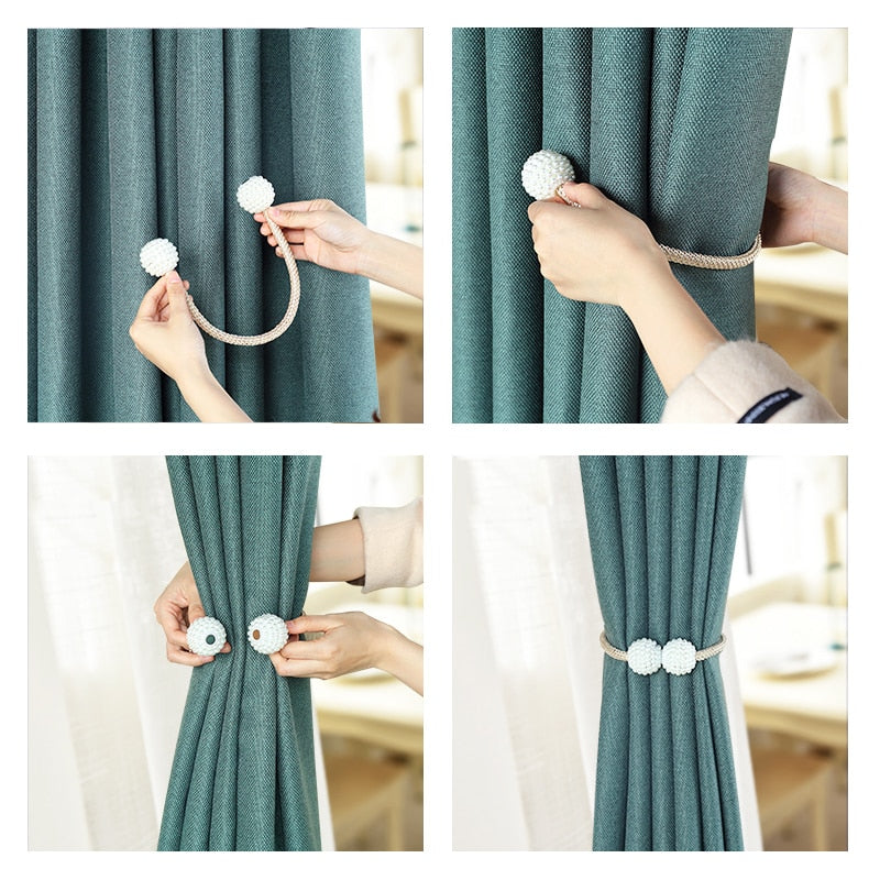 Pearl Magnetic Curtain Clip Tieback.