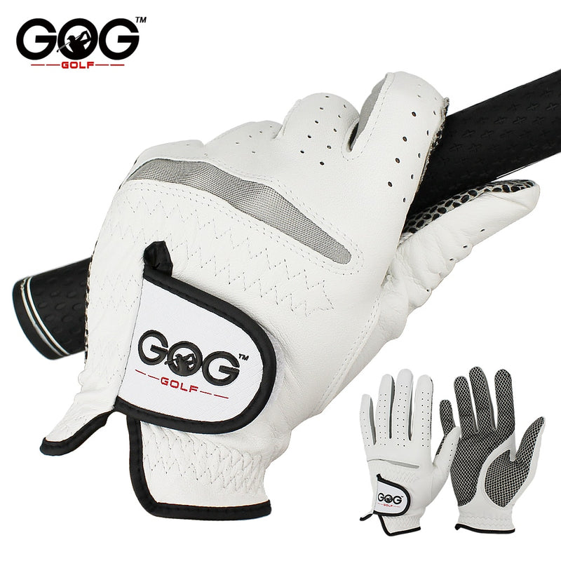 1 Pcs Genuine Leather Anti-Slip Granule Golf Gloves For Left/Right Hand.