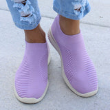 Women's Lightweight Casual Flat Slip on Sneakers.