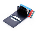 100% Genuine Leather Card Holder. RFID Protected 100% Genuine Leather. Metal side for credit cards to slide in.