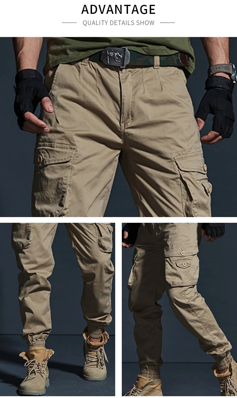 Men's Cotton Multi Pocket Cargo Pants