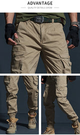 Men's Cotton Multi Pocket Cargo Pants