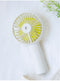 USB Rechargeable Handheld Mini cooling fan with water spray mist.