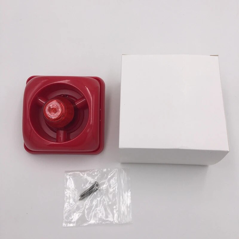 Security Alarm DC24V, 100Db With Strobe Light For Conventional Fire Alarm System.