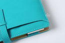 Macaron leather binder notebook organizer. Great for office and school planning.