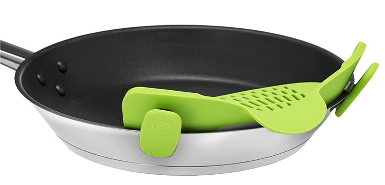 Silicone Clip-on Pan Pot Strainer.