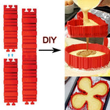 4Pcs multi style silicone cake mold.