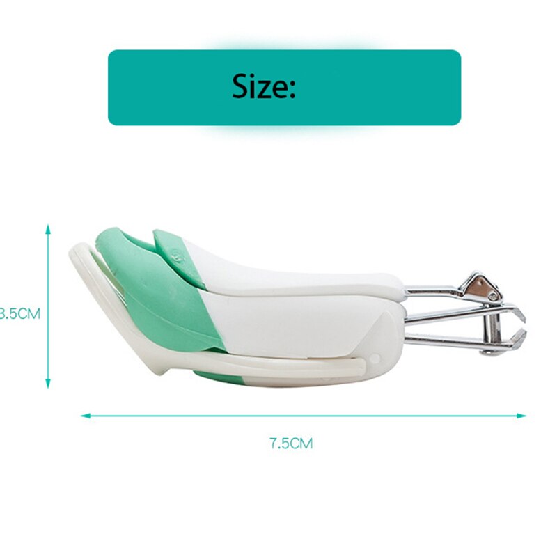 Foldable stainless steel baby nail clipper with magnifier safety zoom glass.