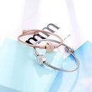 Women's Stainless Steel Adjustable Size Bangle.