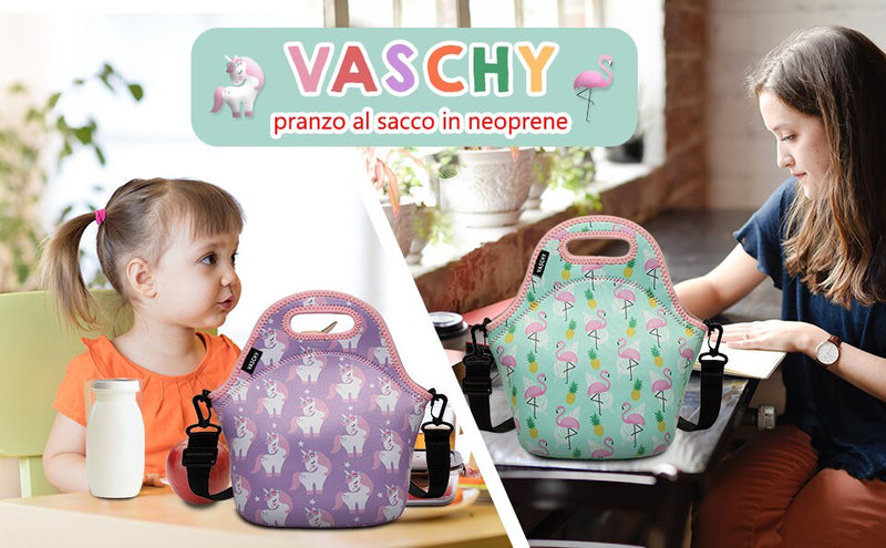 VASCHY Insulated Water Resistant  Lunch Bag.