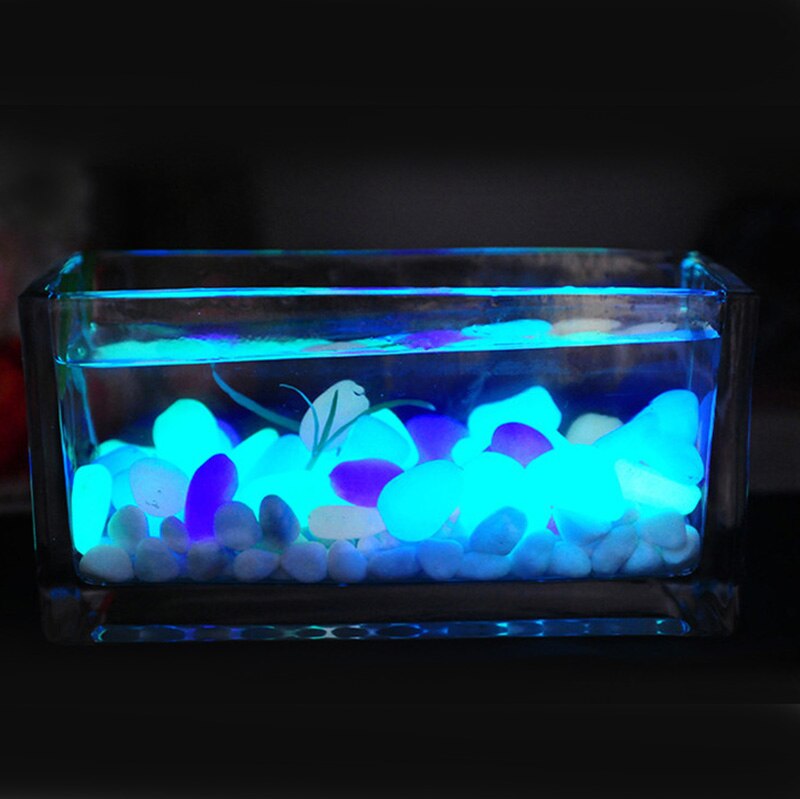 20/30/50/100/200pcs  Decorative Glowing Pebbles Stones For Gardens and Aquariums.