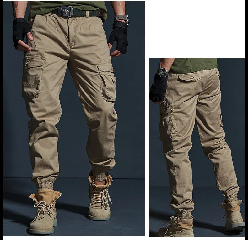 Men's Cotton Multi Pocket Cargo Pants