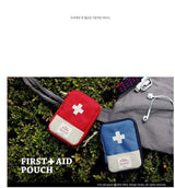 First Aid Medical travel Kit. Mini emergency travel bag.