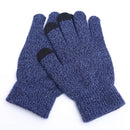 Winter Warm Stretch Knit Wool Mittens OR Full Finger Touch Screen Gloves For Men & Women.