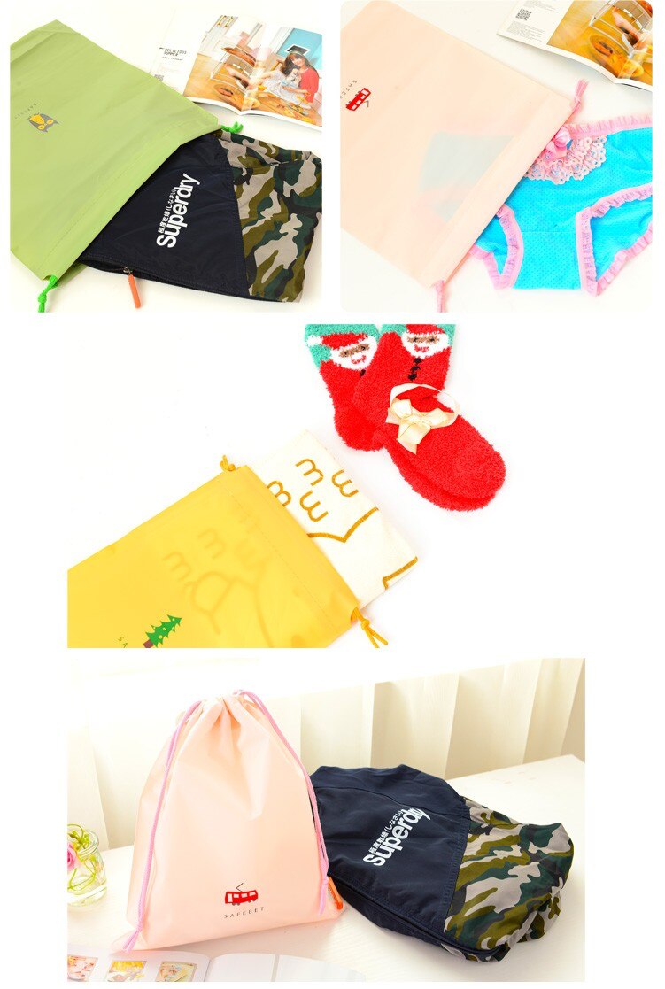 Waterproof Travel Drawstring  Storage Bag For Clothing Or Shoes.