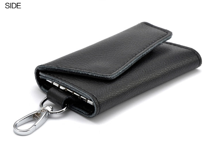 Genuine Leather Wallet and Multi Keychain Organizer For Men & Women.