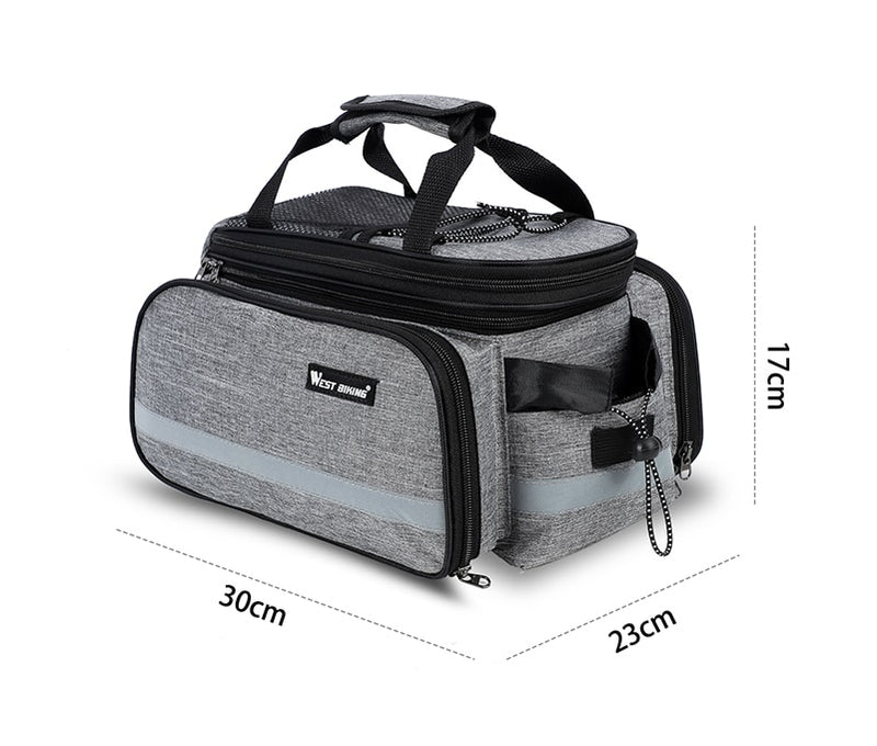 Waterproof 3 in 1rear bike bag. Reflective, 20L capacity