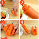 1Pc Vegetable Spiral Carving Tool. Works Great on Potatoes, Carrots, And Cucumbers, For Salads.