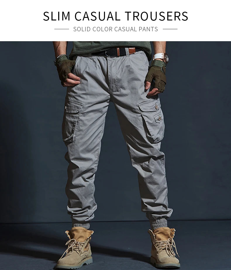 Men's Cotton Multi Pocket Cargo Pants