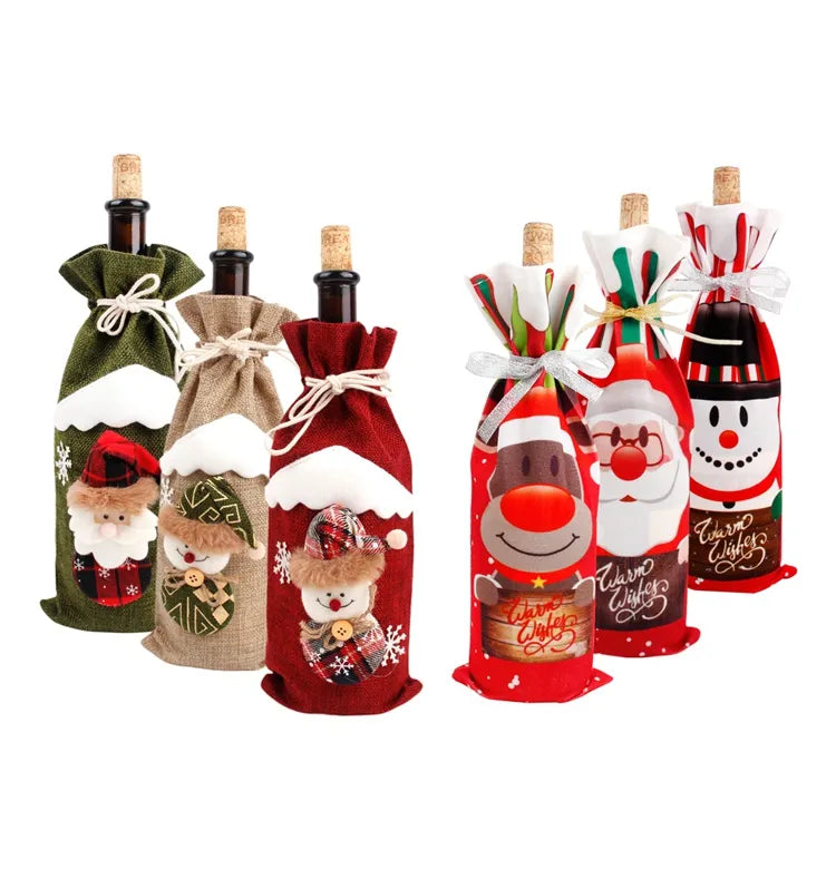 FengRise Christmas Wine Bottle Cover.