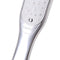 Stainless steel pedicure file.  Removes callus and exfoliates your feet.