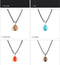 Women Natural Water Drop Pendant Necklace.  Easy To Wear As A Necklace OR Choker with a Variety of Stones.