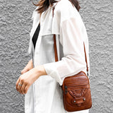 Women's Soft Leather Crossbody Shoulder Bag