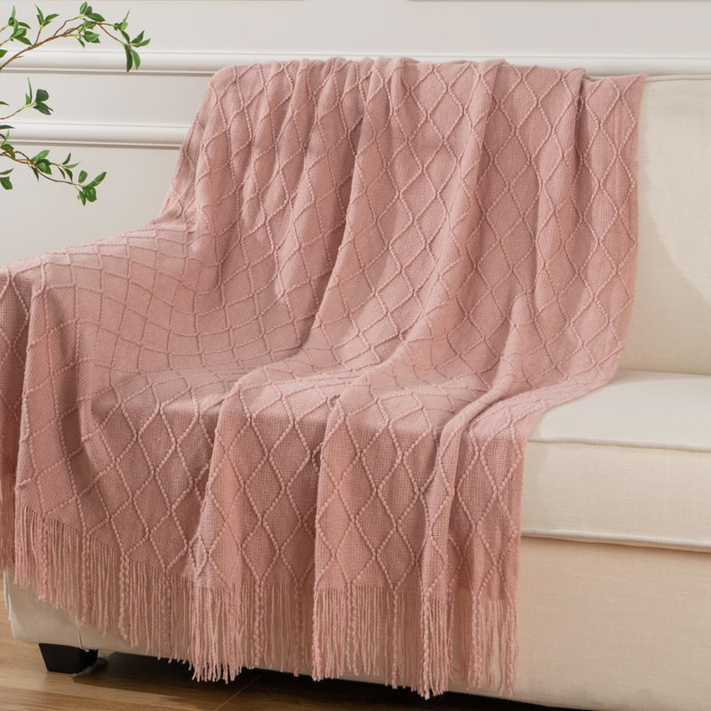 Battilo Machine Washable Decorative Soft Knitted Throws.