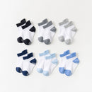 6 Pairs/lot 0 to 6 Yrs Cotton Children's Anti-slip Socks With Rubber Grips.