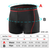 Men's NEWBOLER Breathable 5D Gel Pad Shockproof Cycling Shorts.