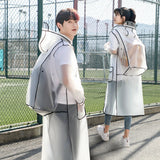 Women OR Men's Hooded Raincoats With Schoolbag space