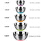 1.5-2 - 2.5-3.5 -5QT (set of 5) Silicone bottom Stainless Steel Mixing Bowls.