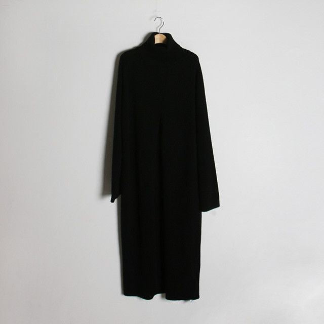 Women Designer Long Sleeve, Turtleneck/Split Loose Knitted Maxi Dress Sweater.